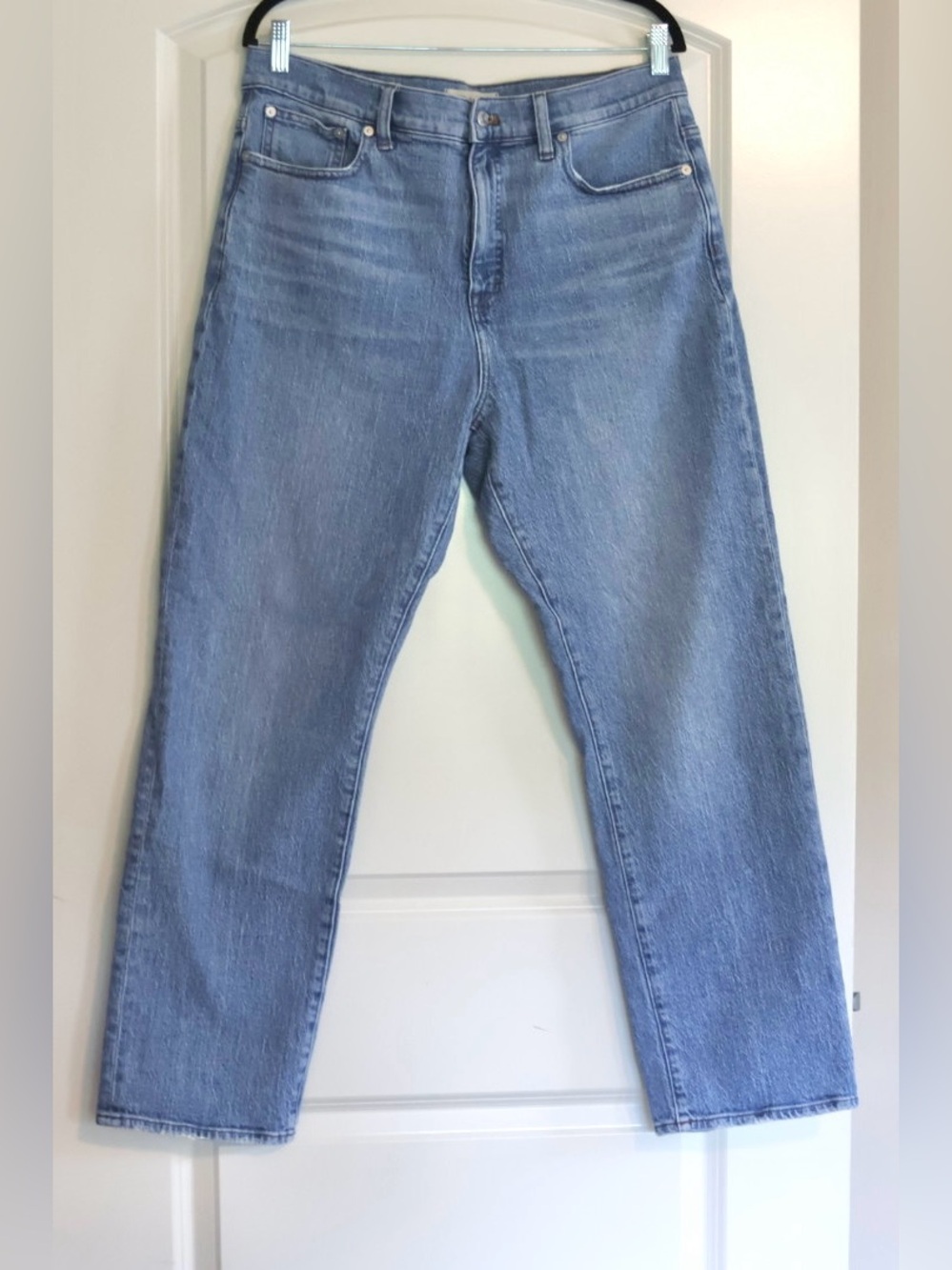 Madewell ’90s Straight Jeans Size 31 Light Wash High Rise Denim